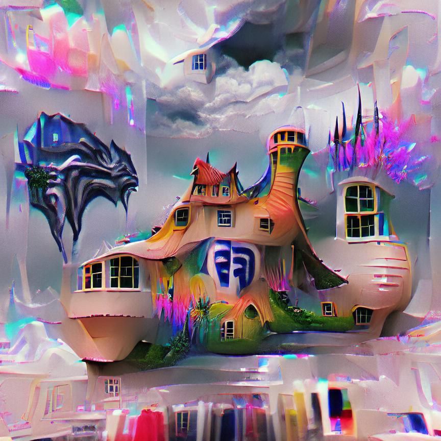 Enchanted Forest House in Fantasy Style