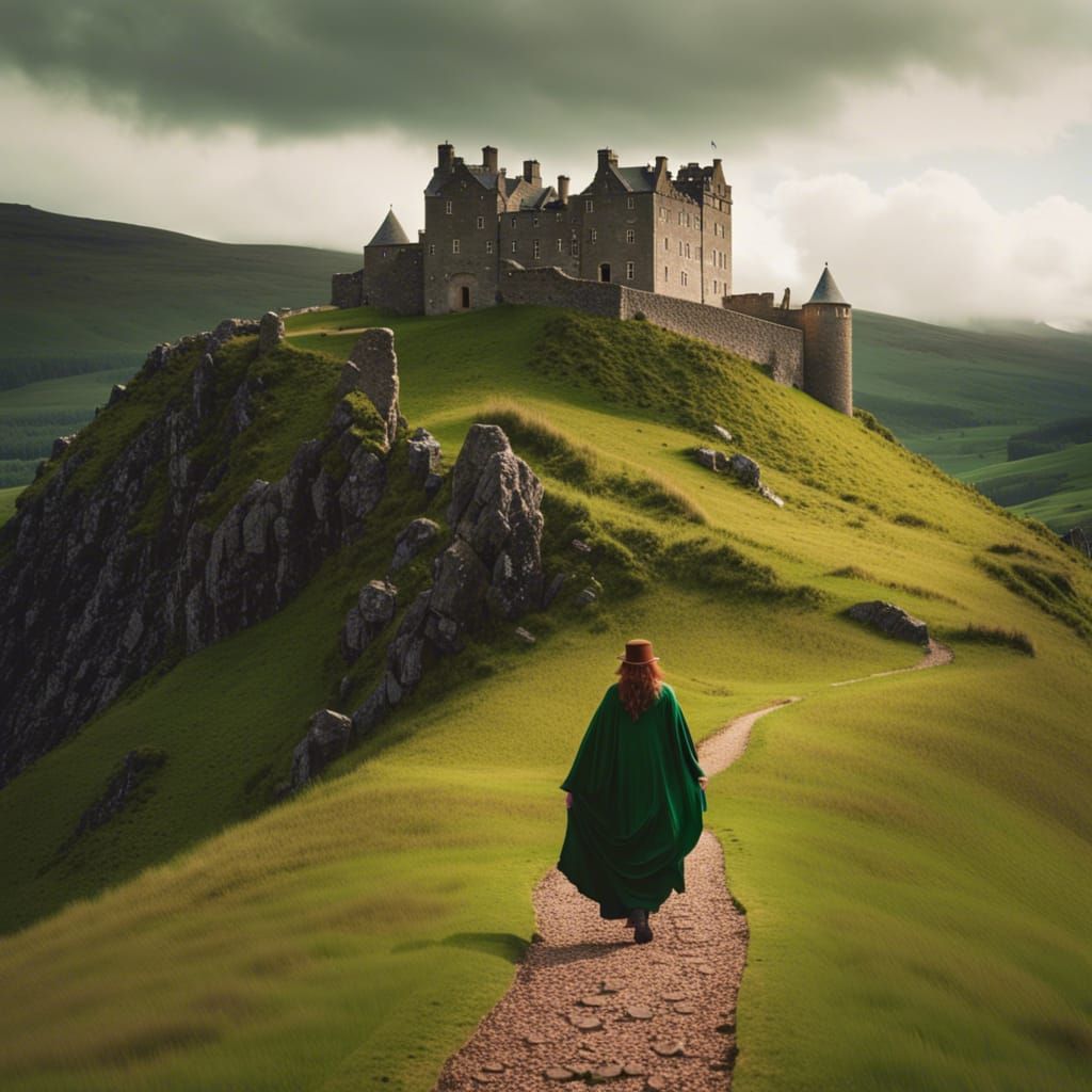 Medieval Scottish Woman's Journey to Castle