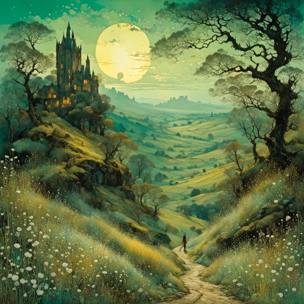 Nostalgic Landscape in Atmospheric Style