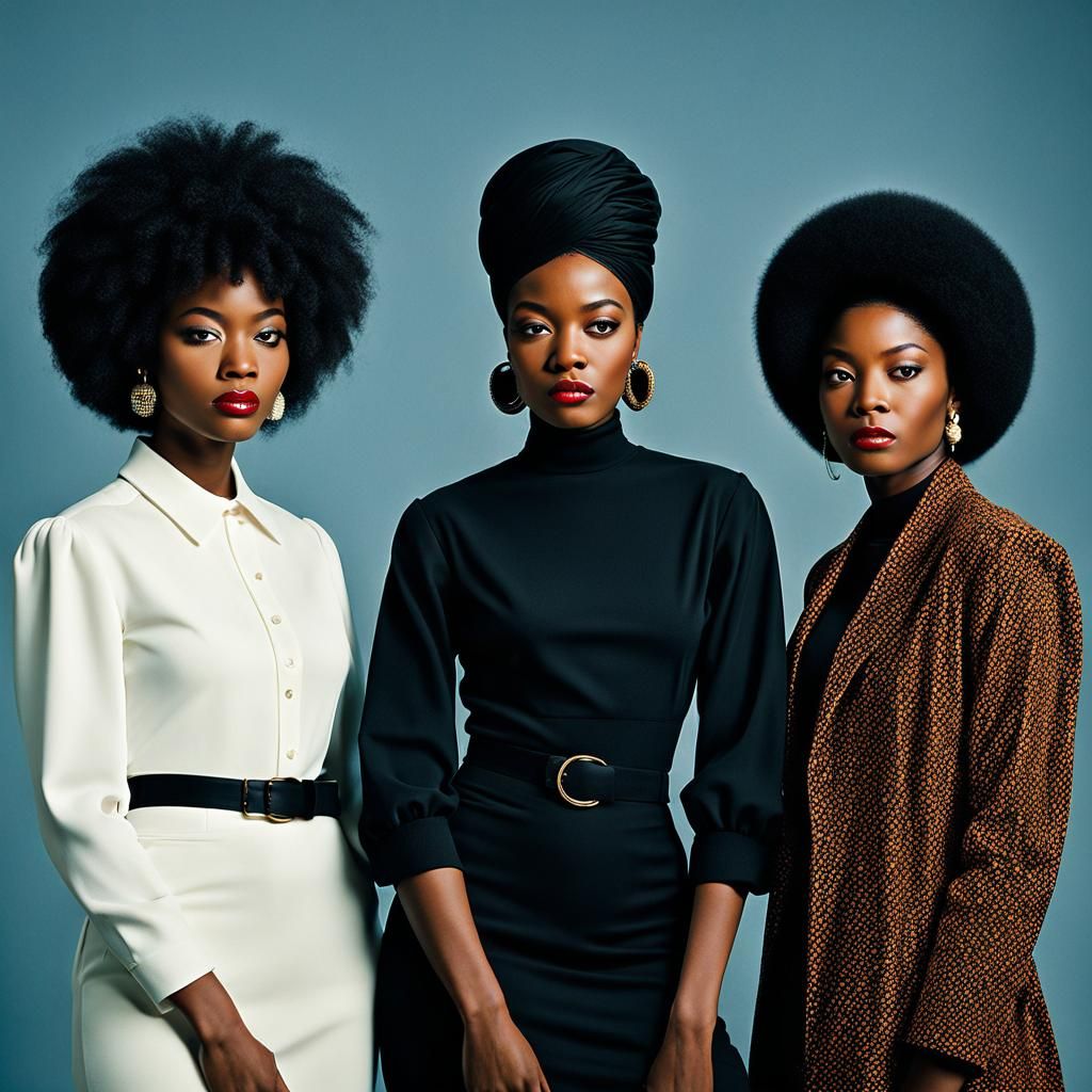 Three Women in Social Expressionist Style