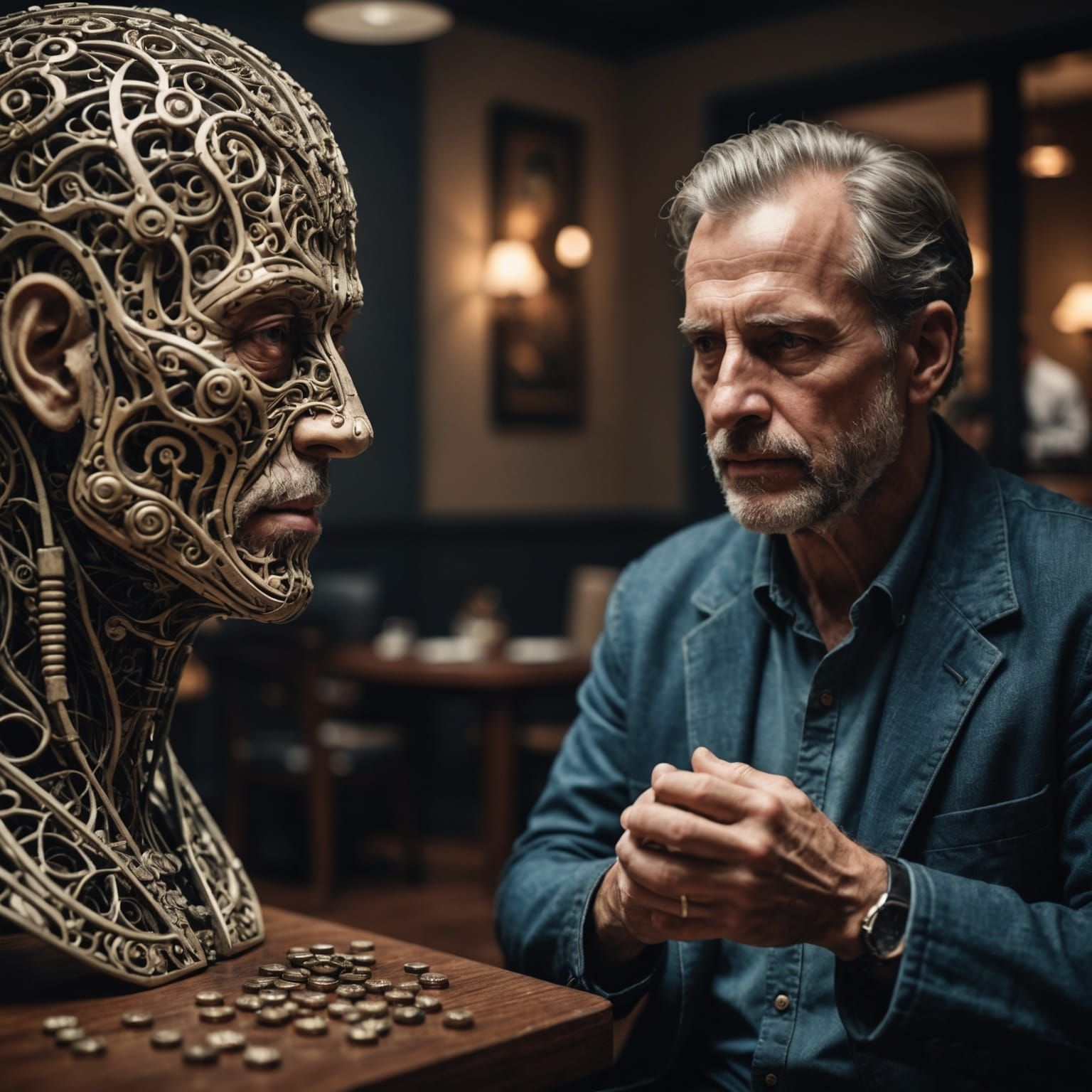 Hyperrealistic Image of Positive Reaction to Therapy