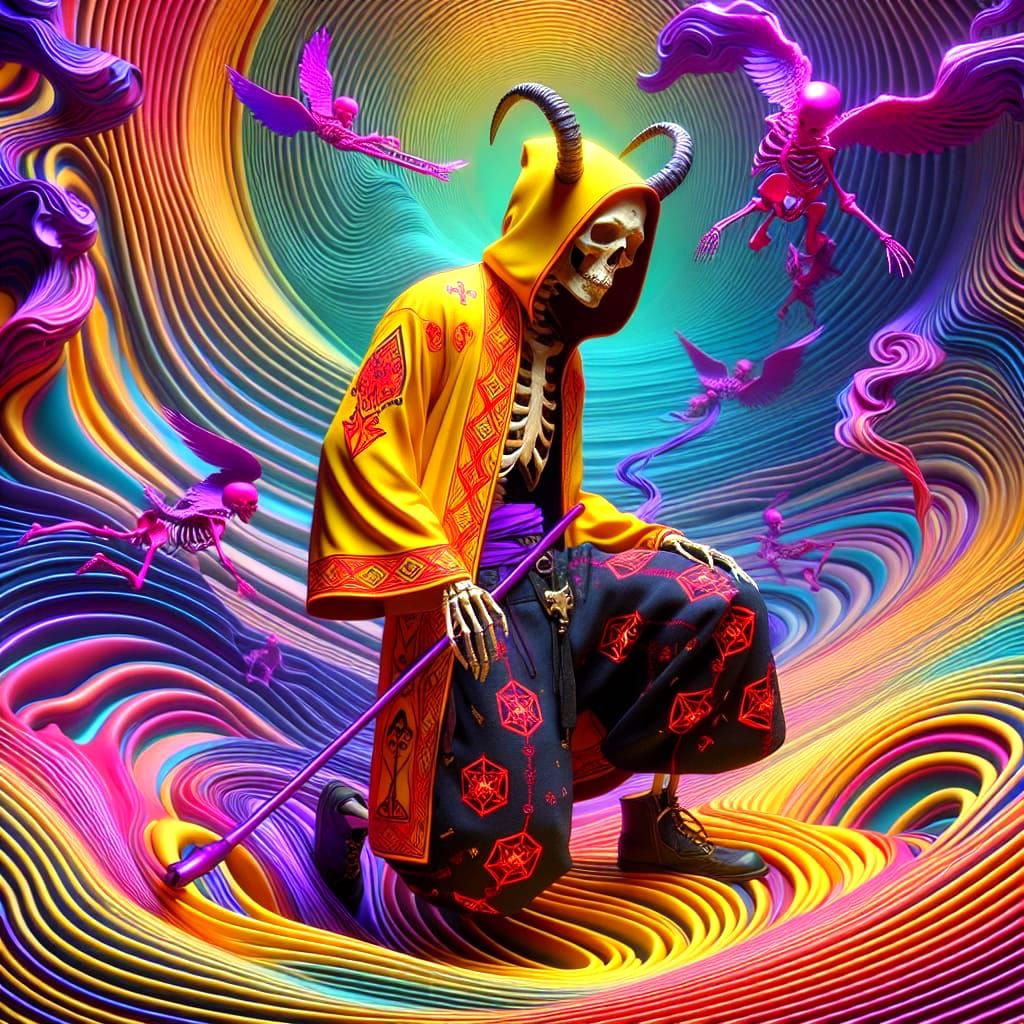 Fallen Angel Descends into Vibrant Abyss