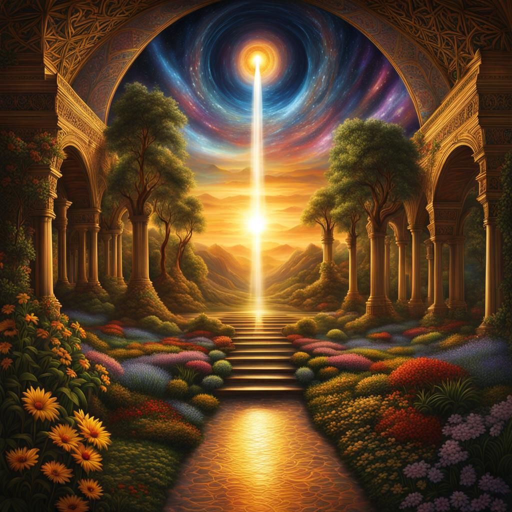 Children of Light in Seventh Heaven: Matte Painting