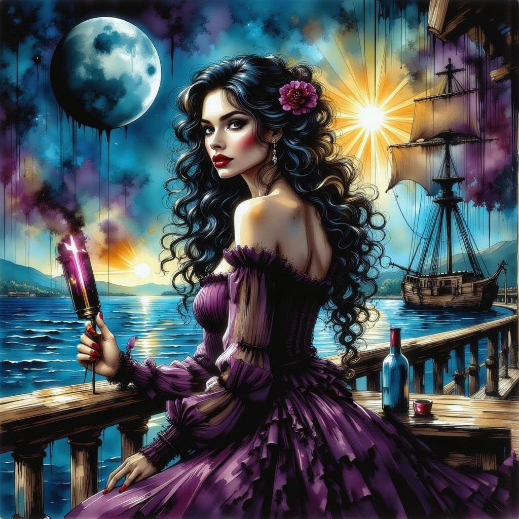 <lora:Ink Splatter:1.0> <lora:Alcohol Ink Flux:1.0>