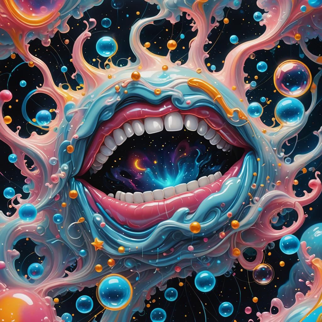 Fantastical Glowing Gum Concept Art in Unreal Engine 5