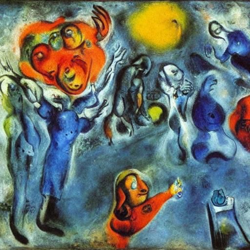 Amoeba's Sunny Day Out: Expressionist Digital Art