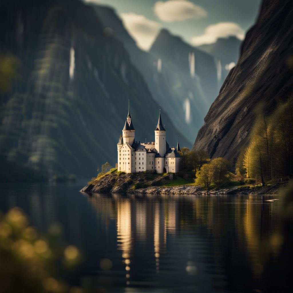 Fantasy Castle in Norwegian Fjords, Photography