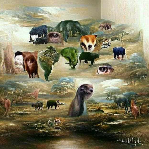 Extinct Animals of Earth: A Realistic Landscape
