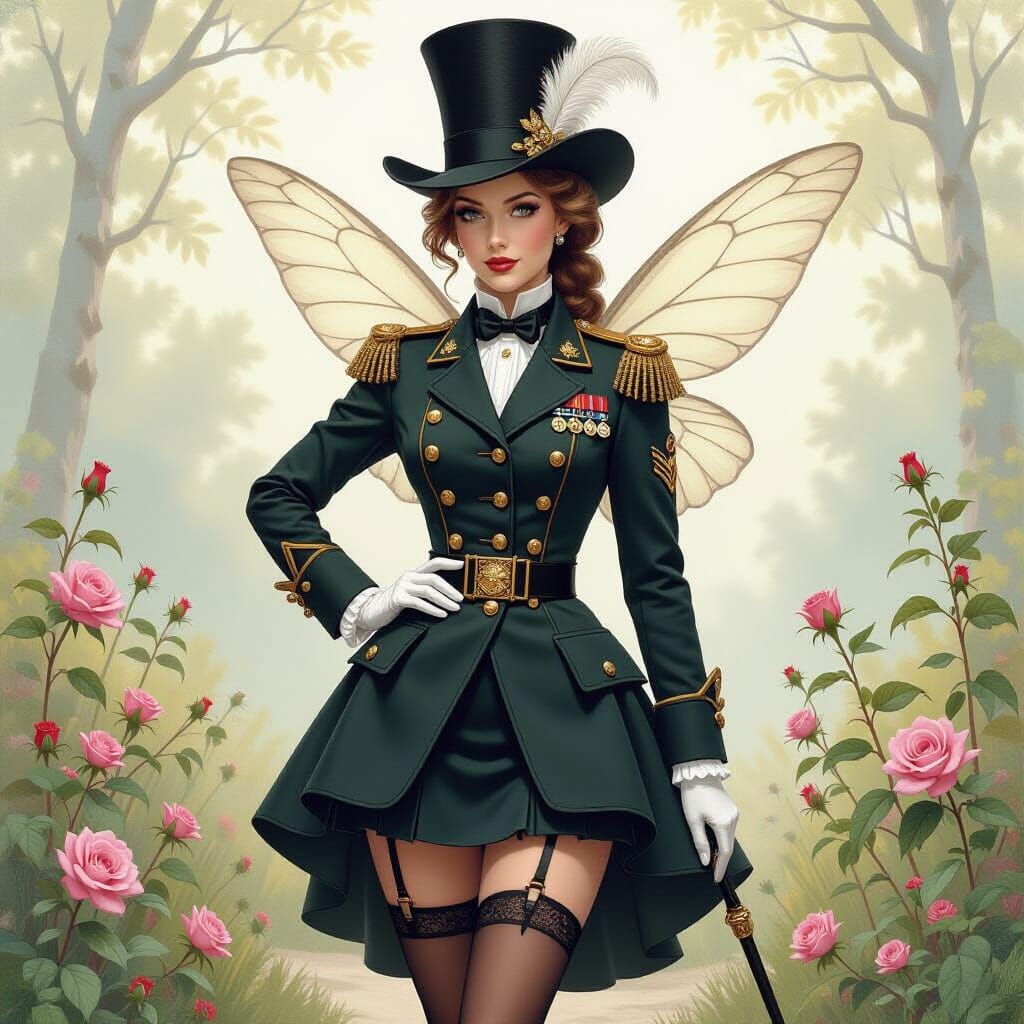 Fairy General in Whimsical Fantasy Style