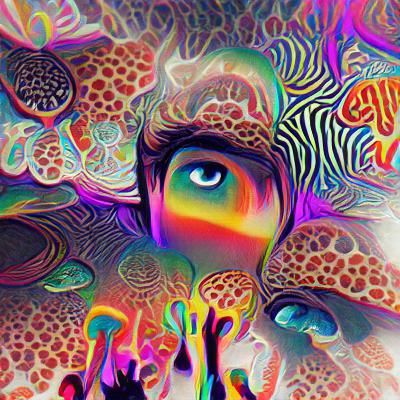 Vibrant Psychedelic Abstract Design