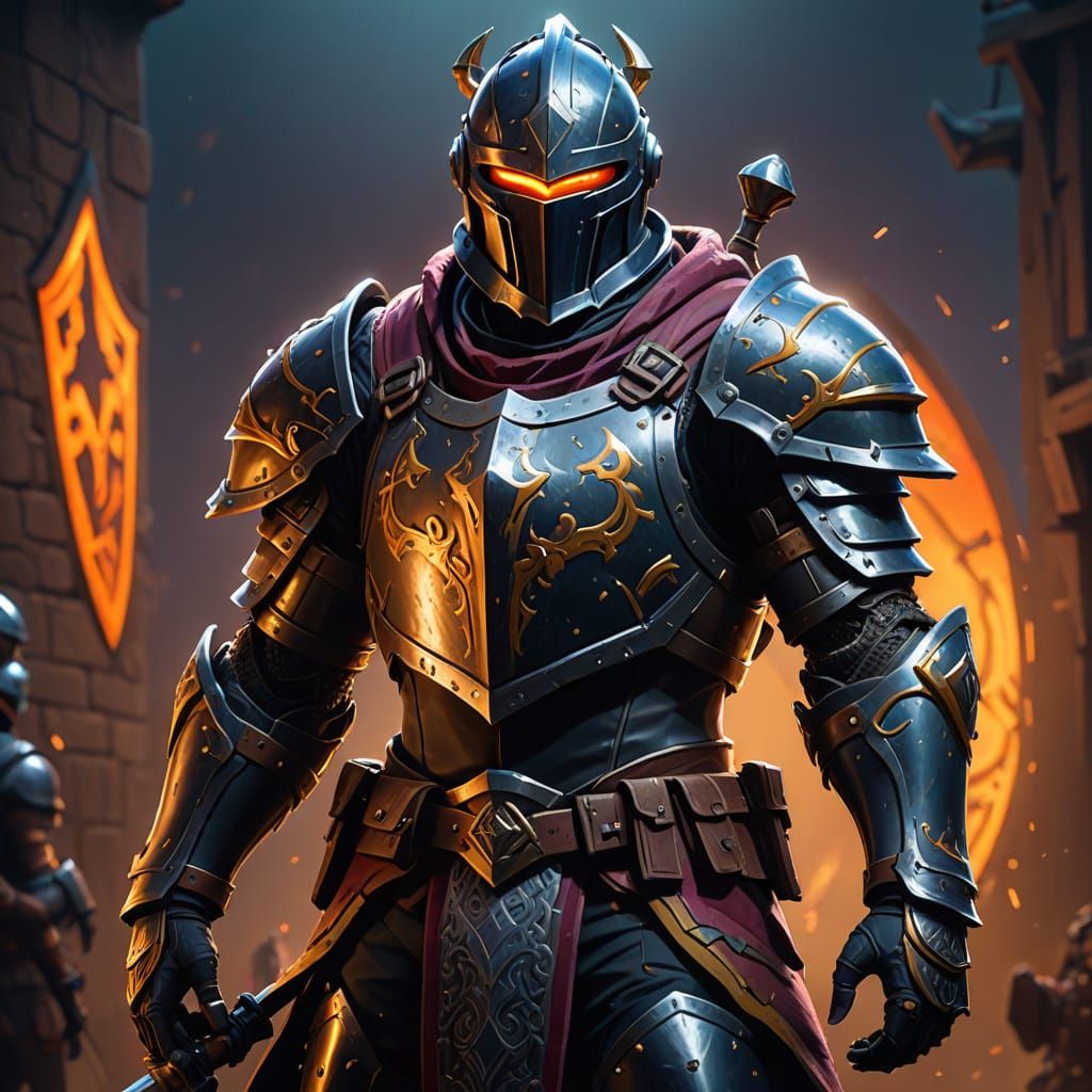 Fortnite Knight Skin Concept Art