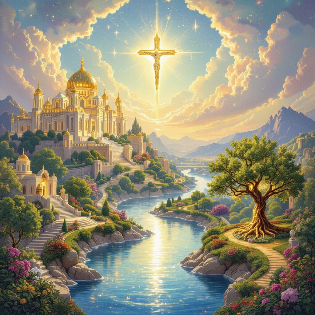 Celestial Jerusalem Bathed in Divine Light