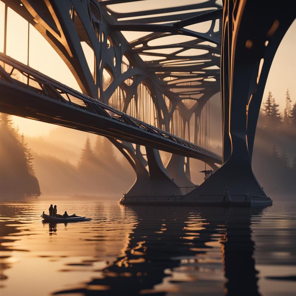 Epic 3D Printed Bridge Concept Art