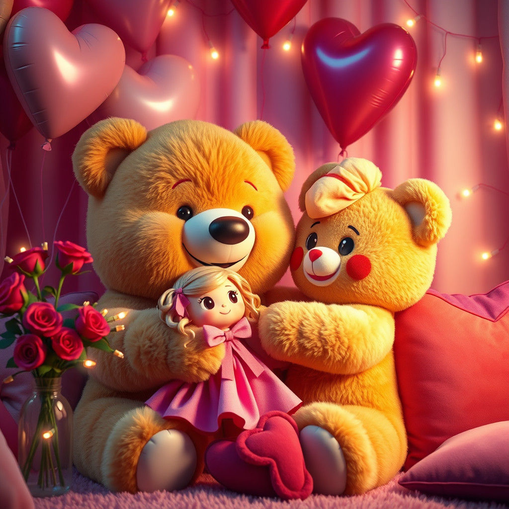 Teddy Bear Gift: Valentine's Day Plush Doll
