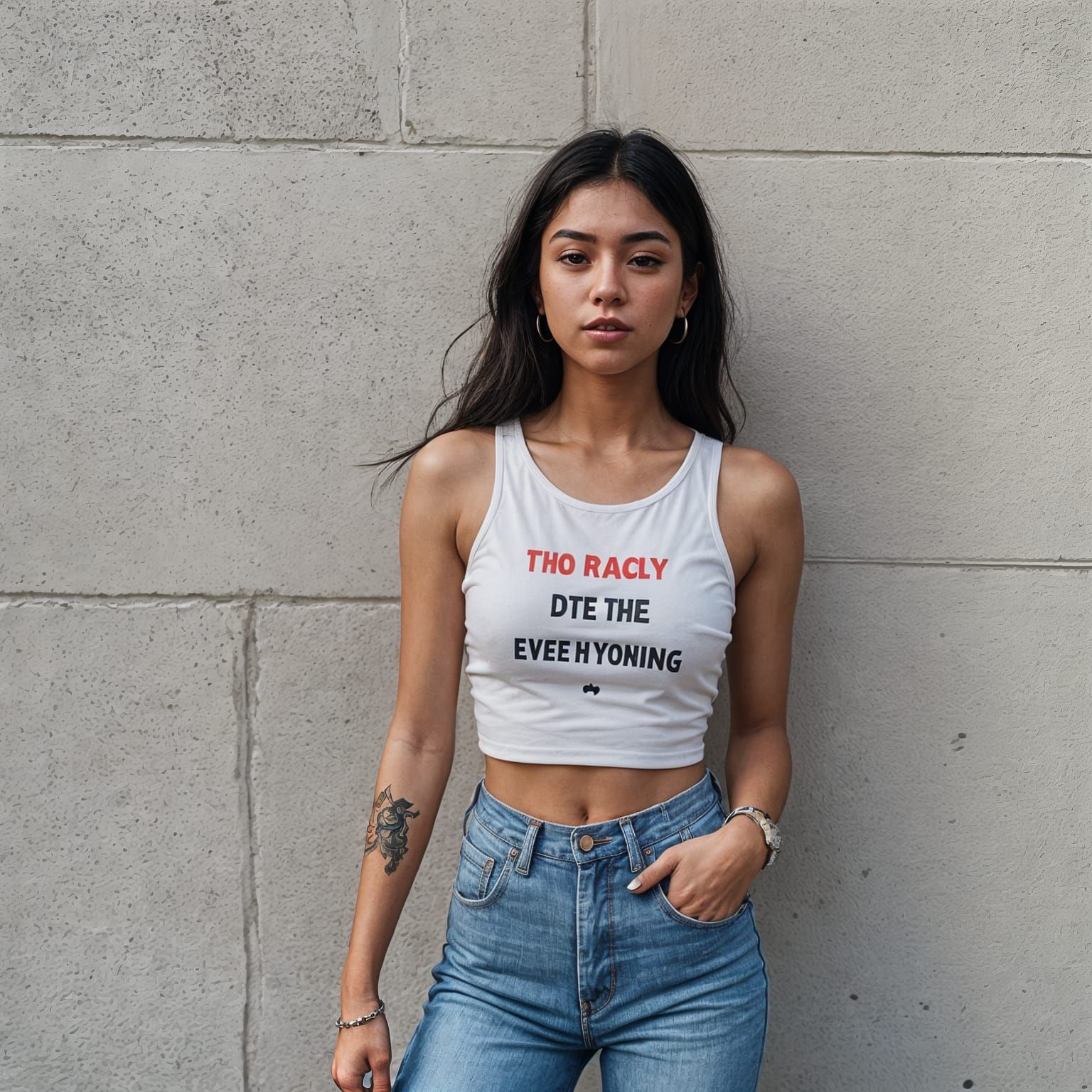 Expressive Digital Portrait of a Modern Girl