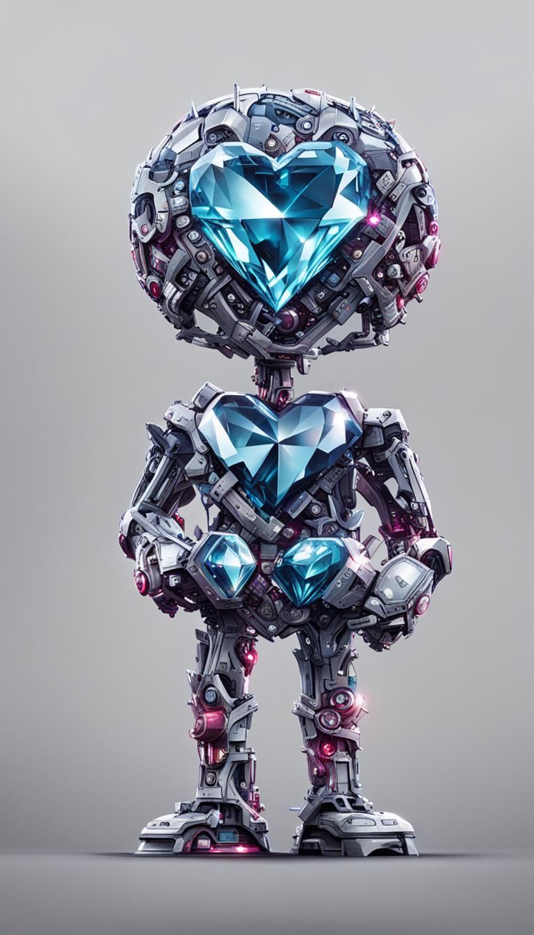 AI with Diamond Heart: Digital Art