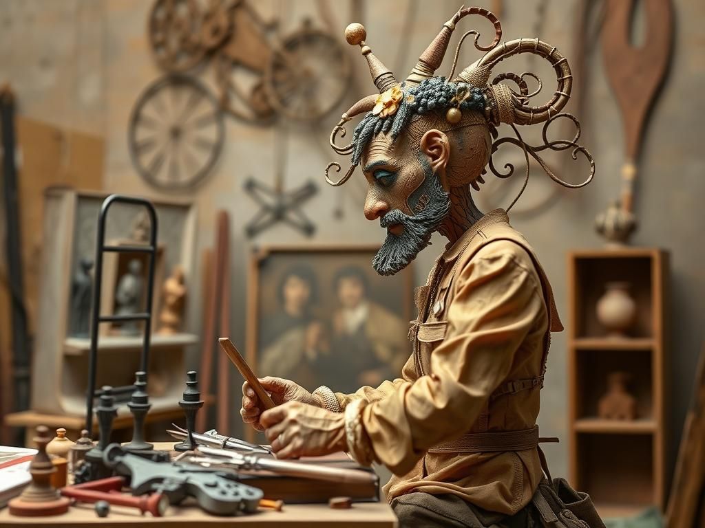 Performance Artist Creates Ridiculous Sculpture