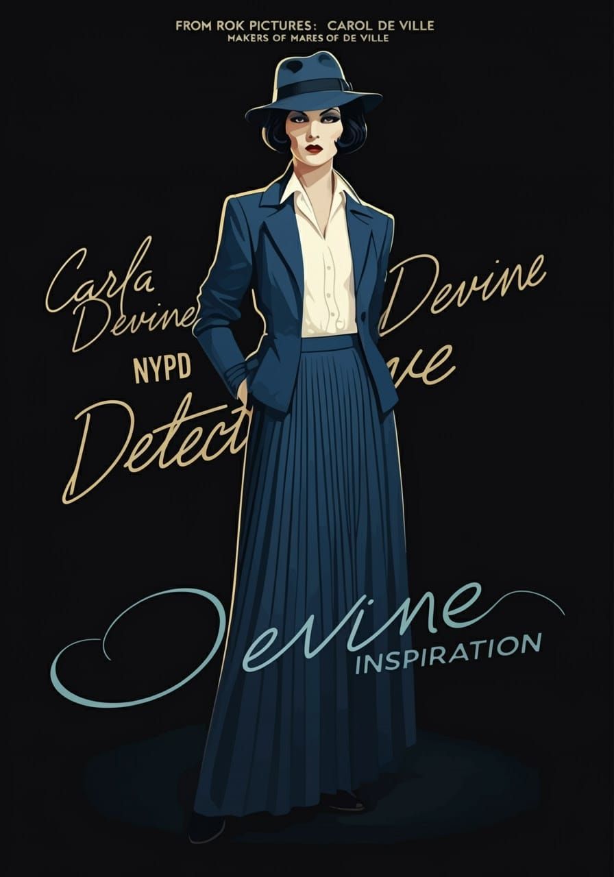 Classic Film Noir Detective in Elegant 1940s Style