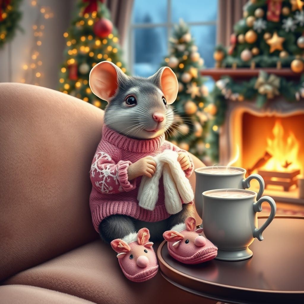 Magical Mouse in Winter Wonderland