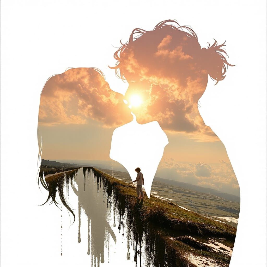 Surreal Double Exposure Collage Art