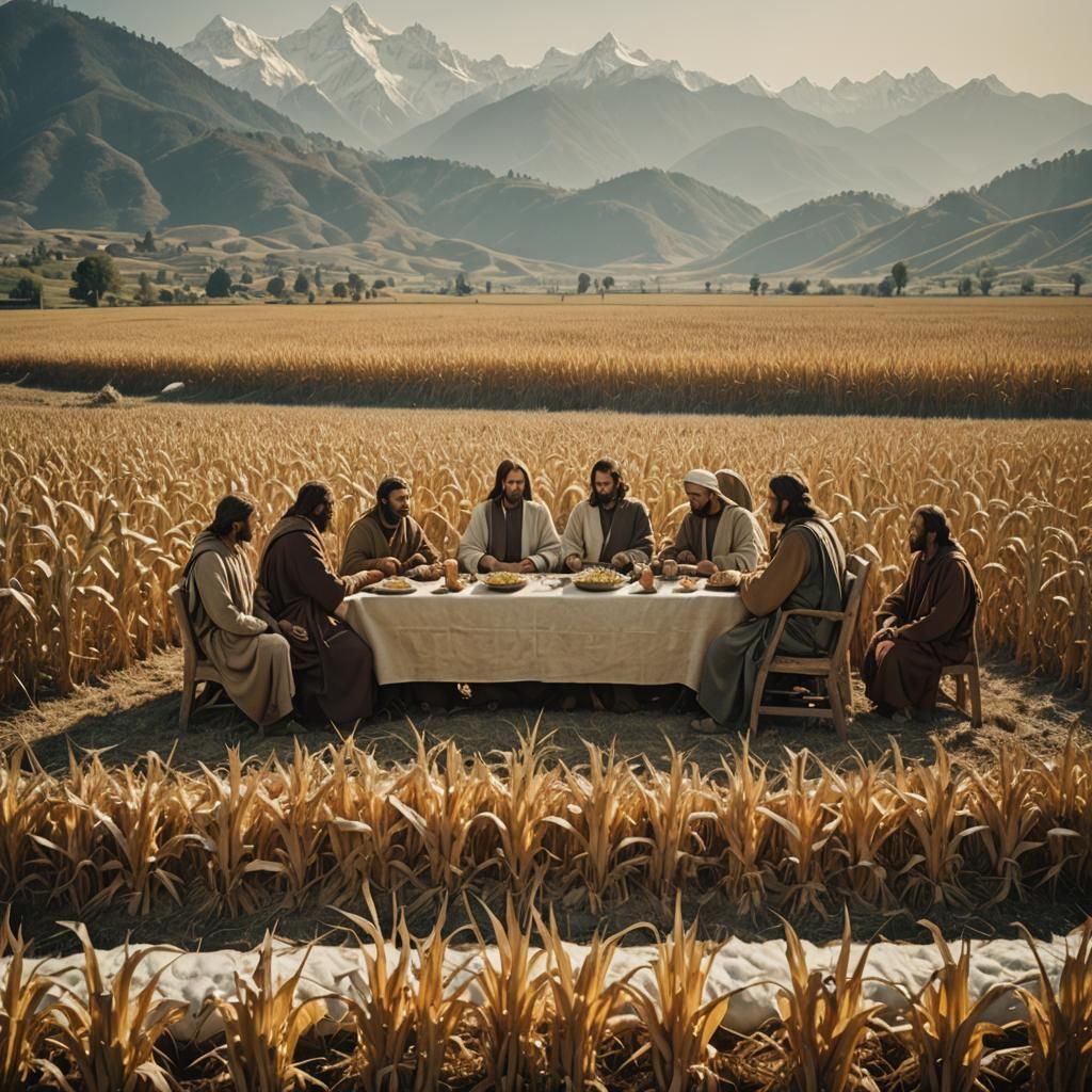 The Last Supper in a Himalayan Cornfield