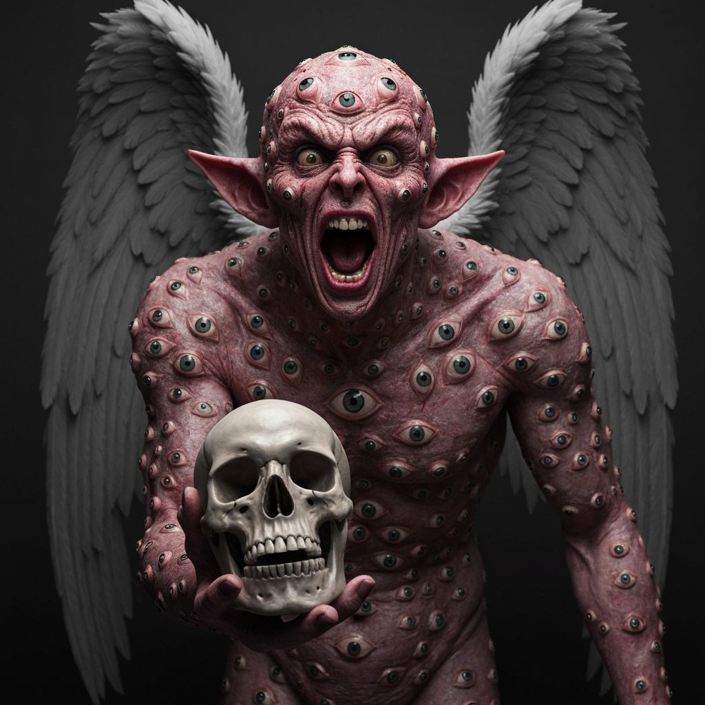 Biblically Accurate Seraphim Screaming in Fury