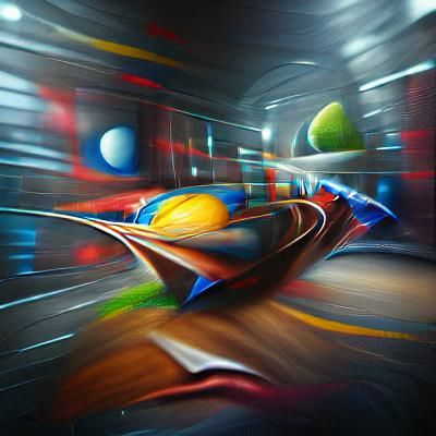 Starfield with Streaks of Light