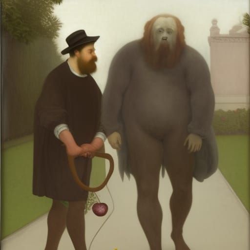 Misty Rose Garden Walk: Rosetti and Caravaggio Inspired Pain...