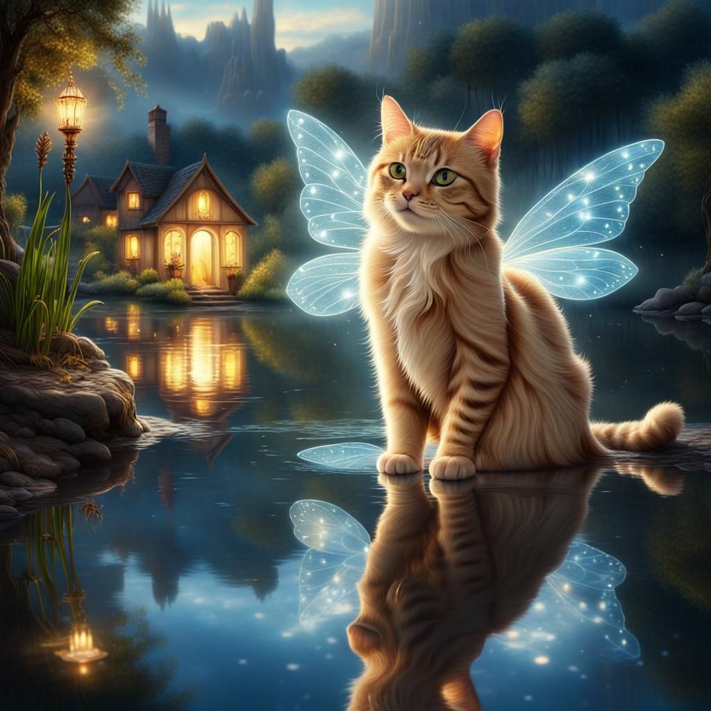 Fairy Cat Reflections
