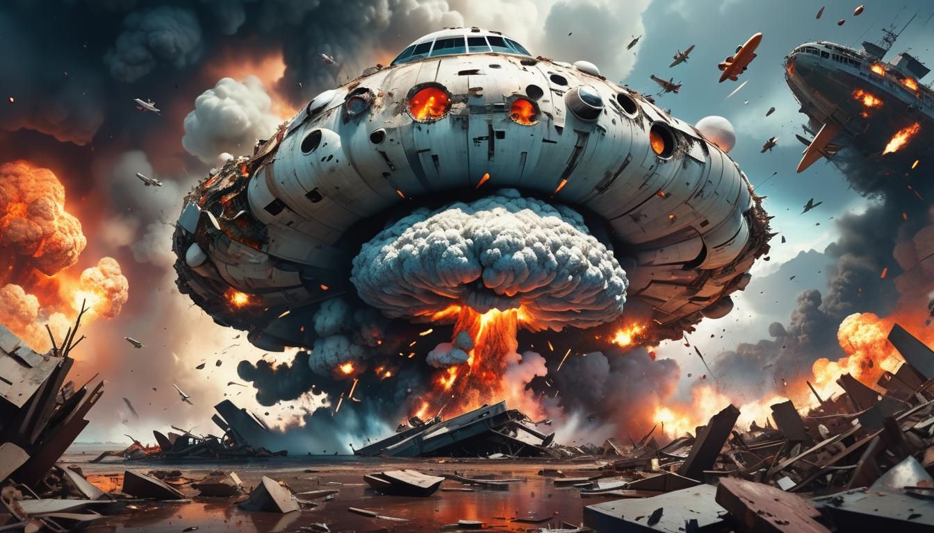 Apocalyptic Atomic Mushroom Cloud Concept Art