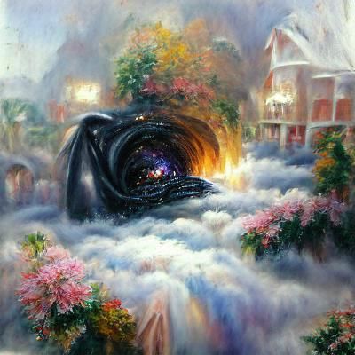 Ethereal Black Hole in Luminist Style