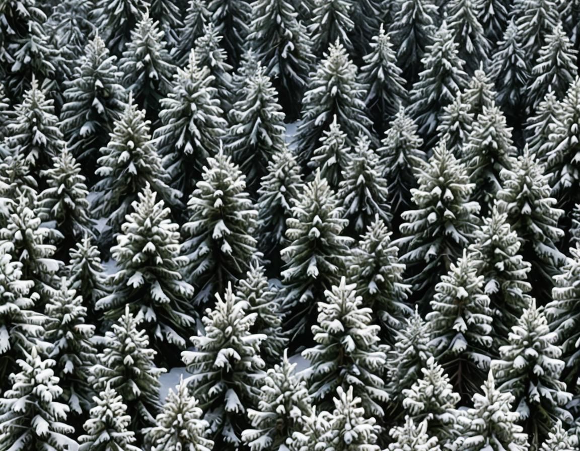 Serene Winter Wonderland in Soothing Pastel Hues