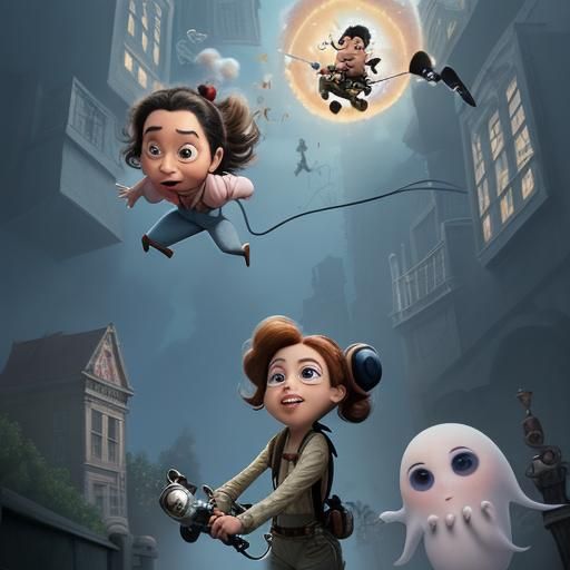 pixar falling in love with ghost busters Dali Salvador