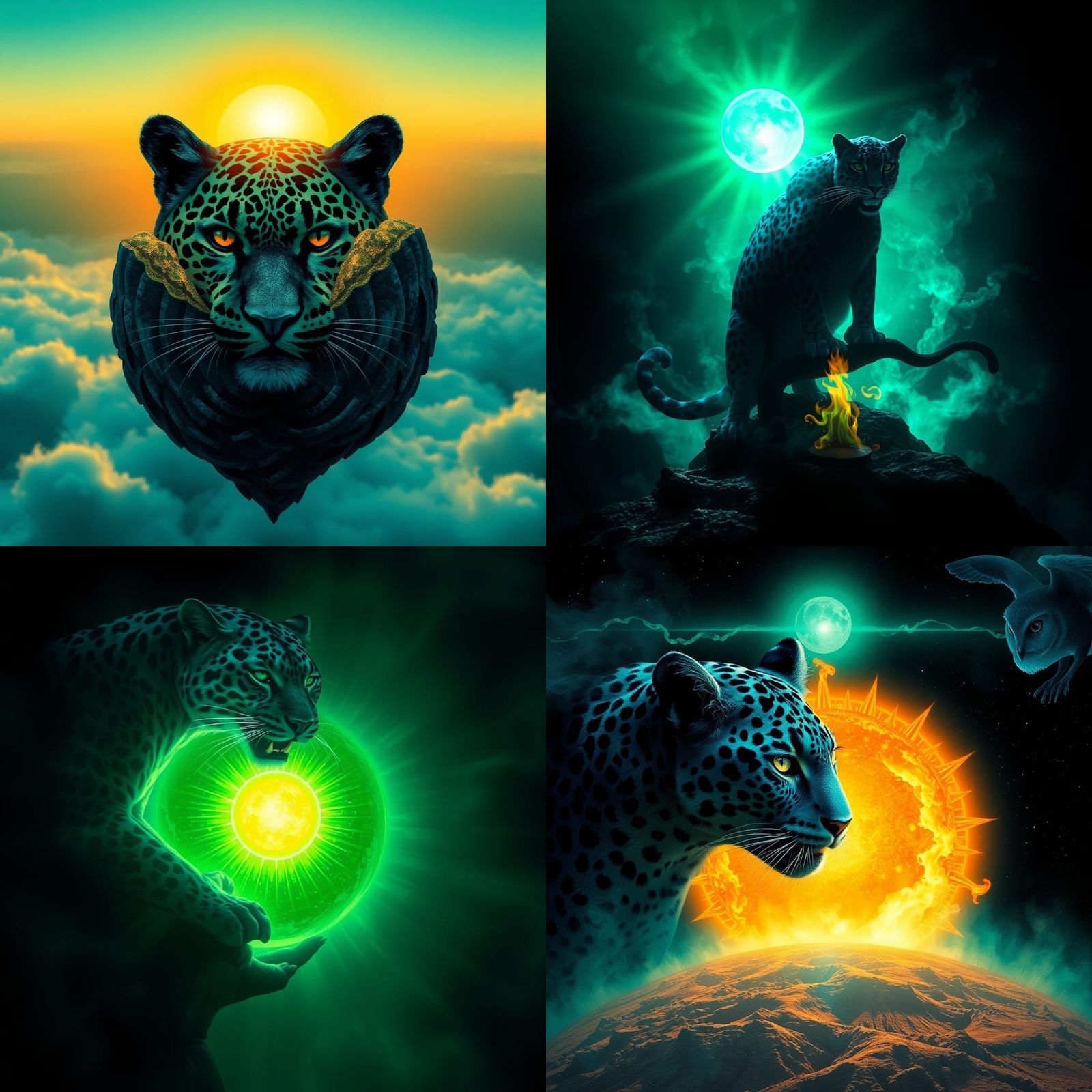 Earth's Sun: A Surreal Digital Art Creation