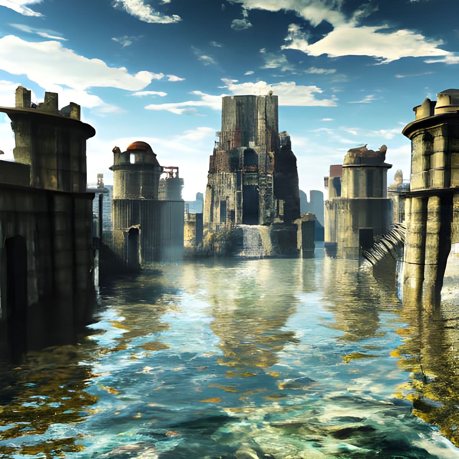 Lost City of Atlantis Rendered