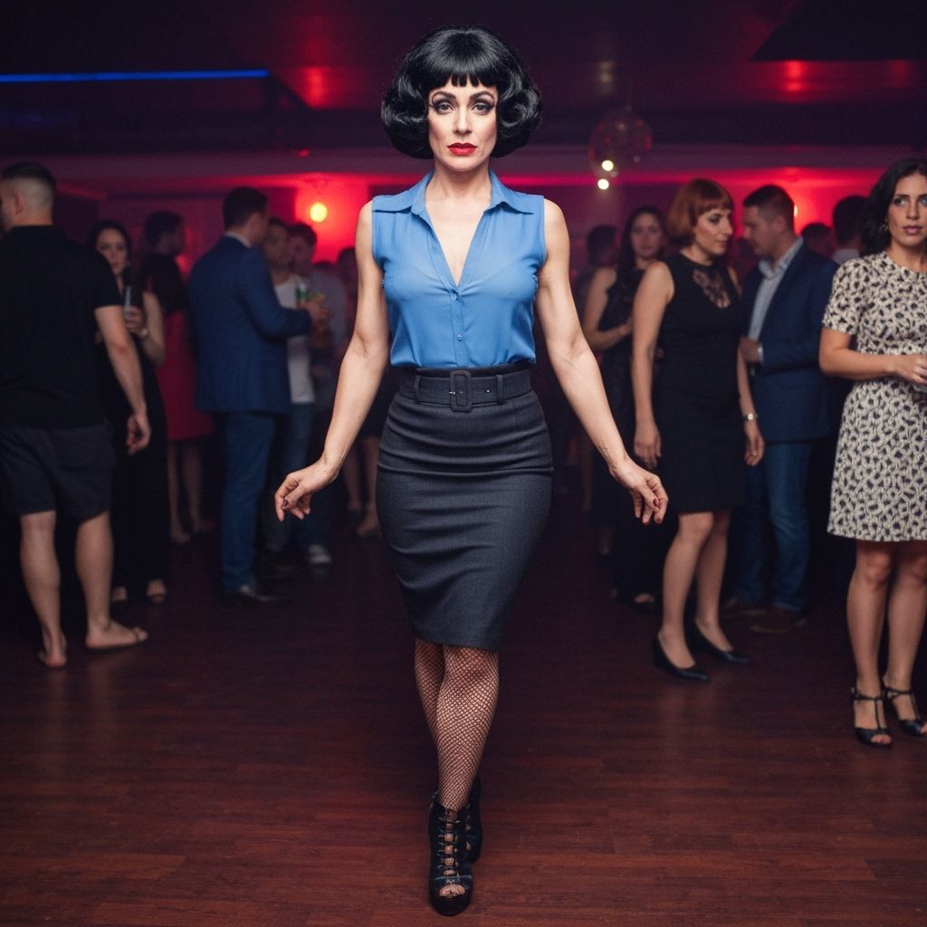 Cross Dresser Meets Jo Calderone at Nightclub Dance Floor