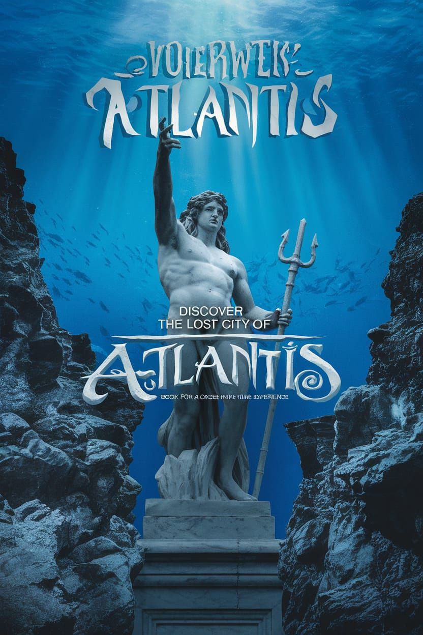 Atlantis Travel Poster: Discover the Lost City