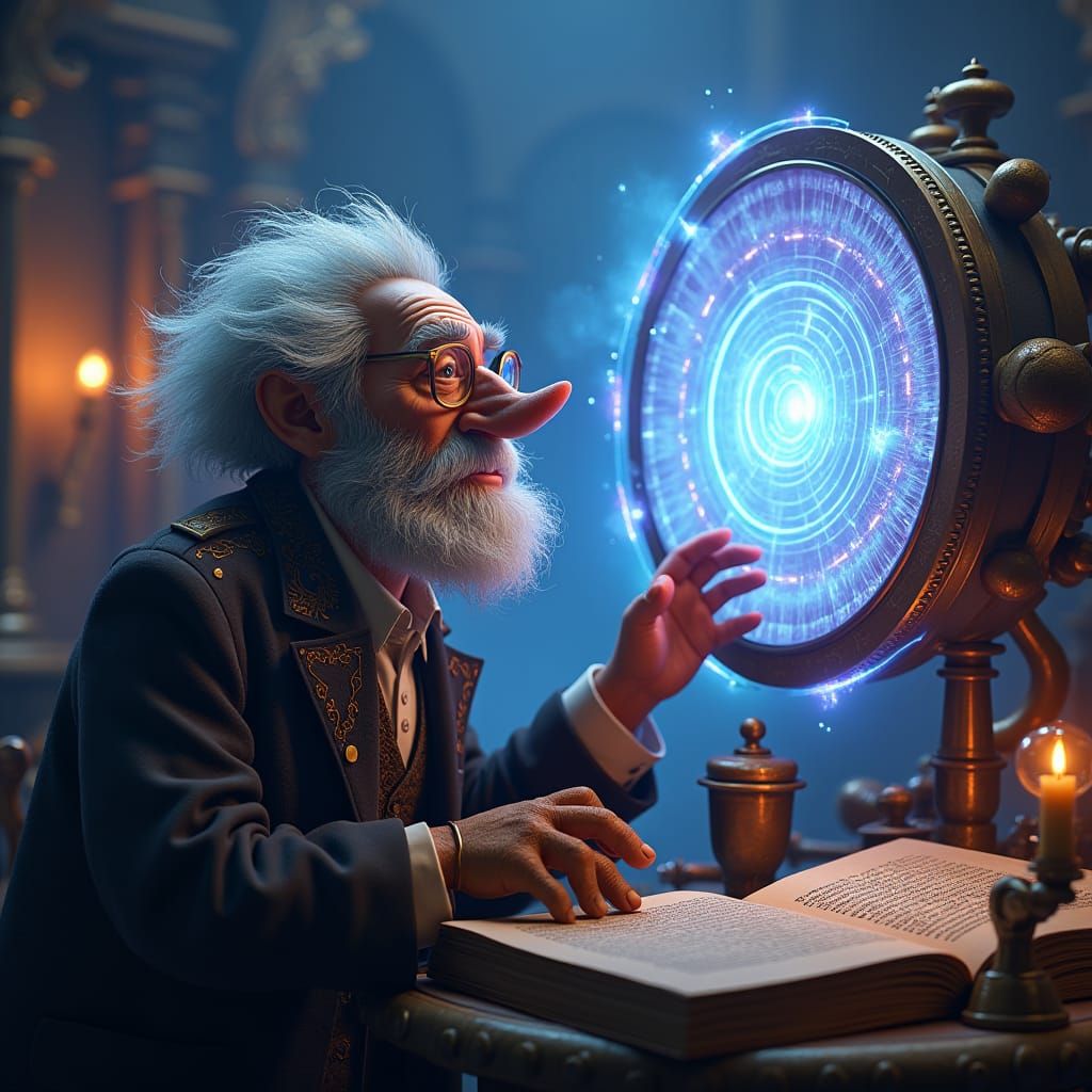 Dr. Monkiefenshmerts Gazes into Swirling Vortex of Time