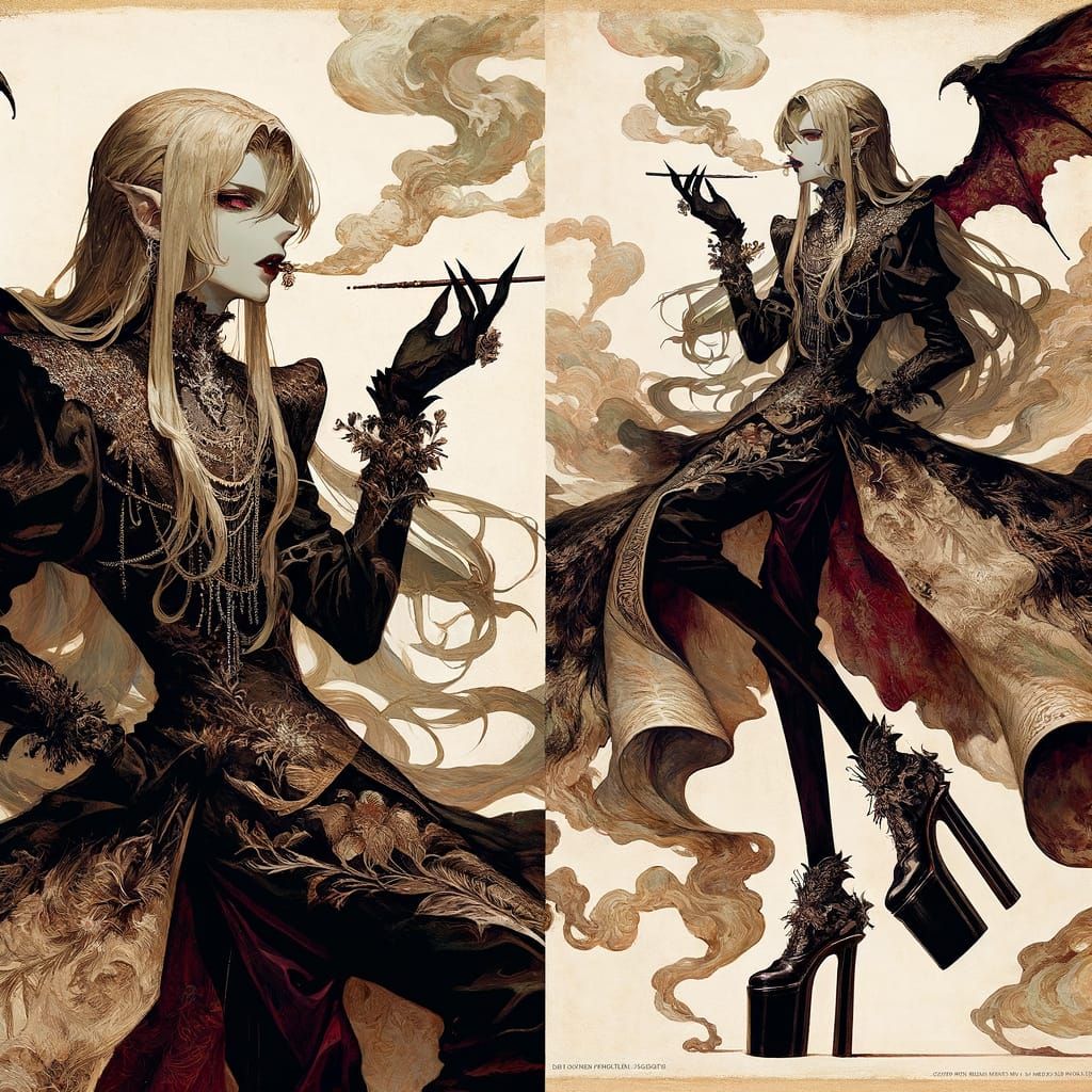 Fashion Exploration : Androgynous Vampire