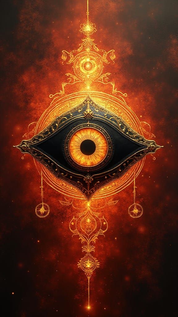 Mystical Nazar Amulet Radiates Protective Energy in Elegant ...