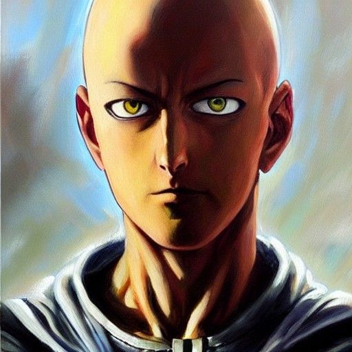 One Punch Man: Oil Painting by Gurney