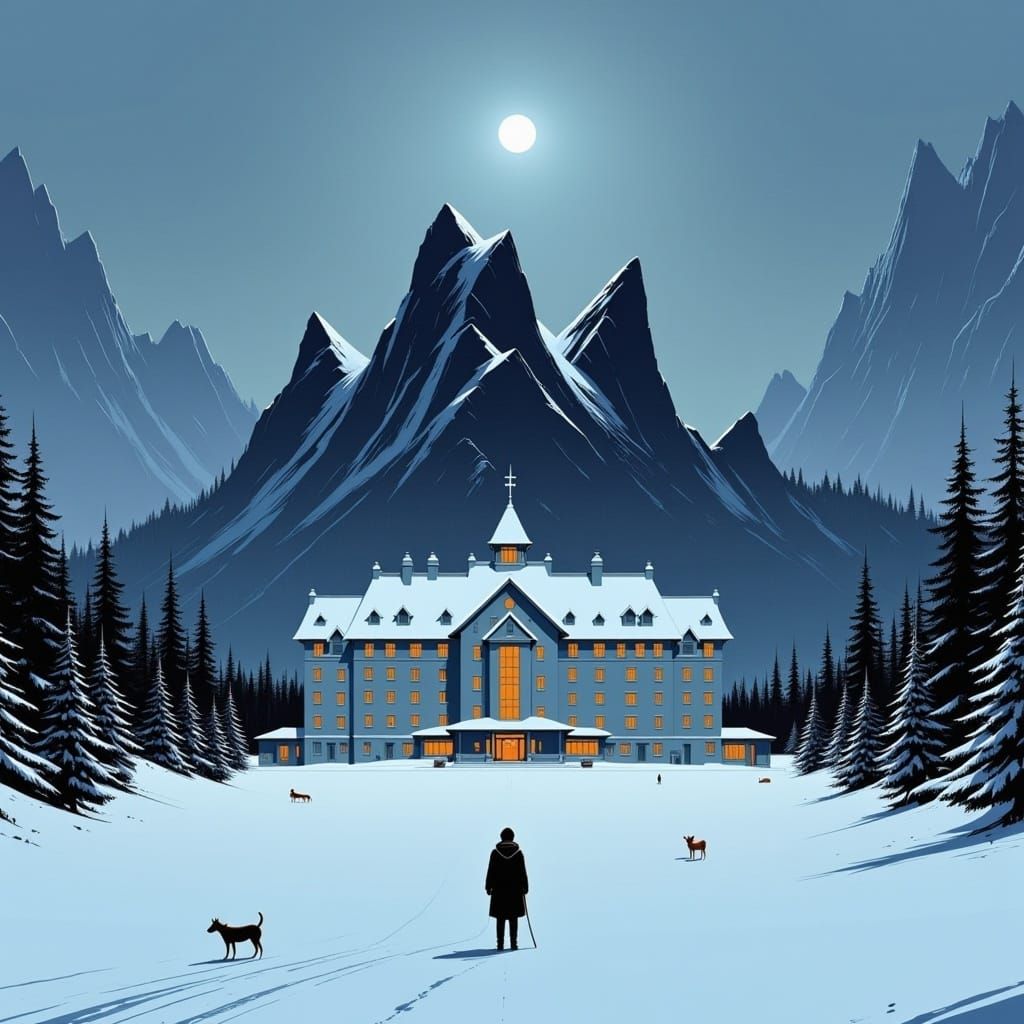 Overlook Hotel from The Shining: A Winter's Omen