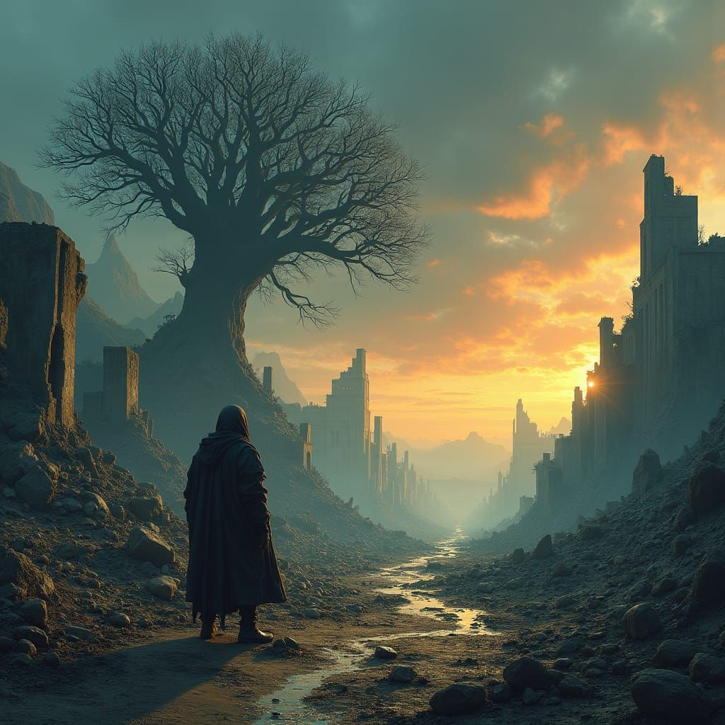 Post-Apocalyptic Ruin: Digital Concept Art