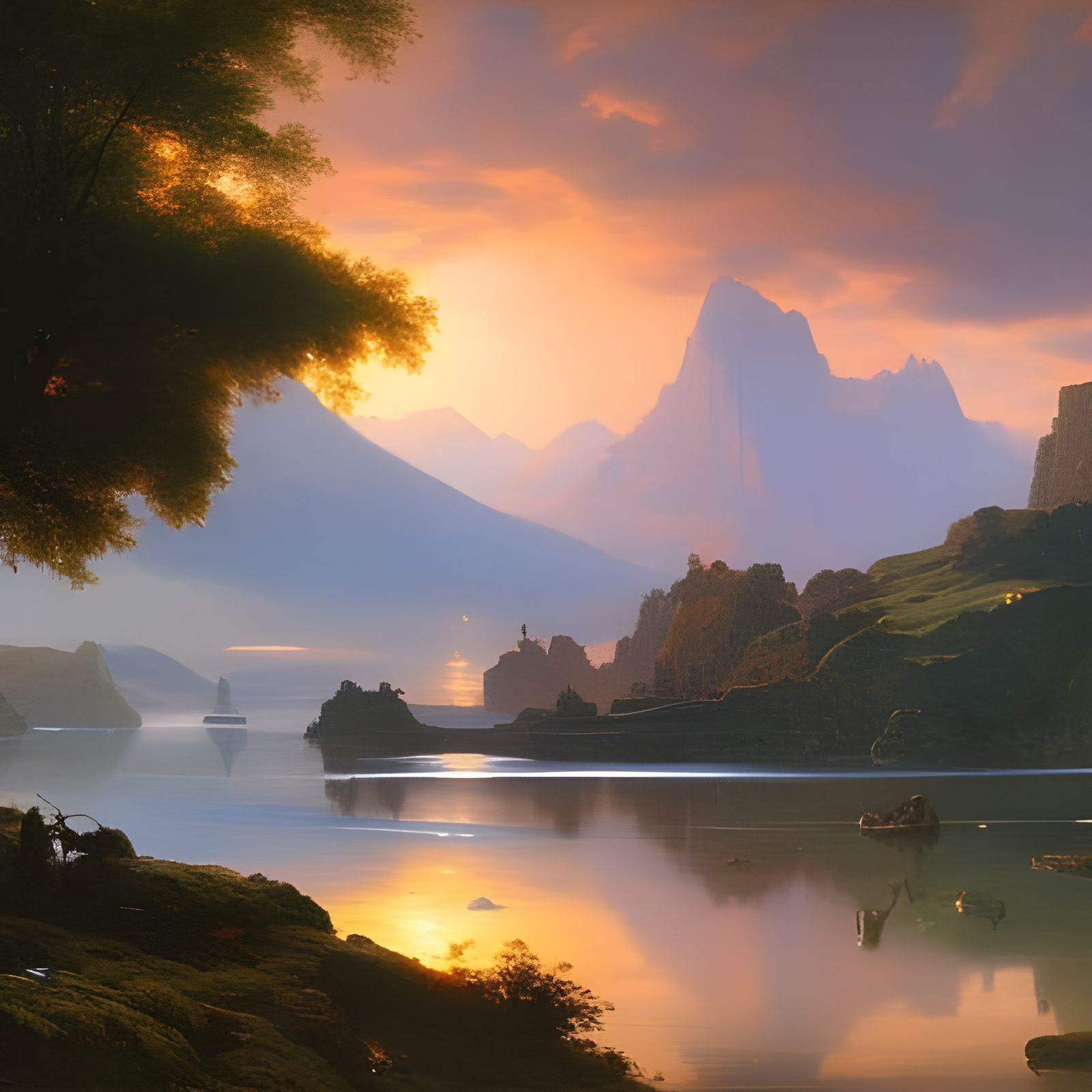 Subaquatic World in Realist Style