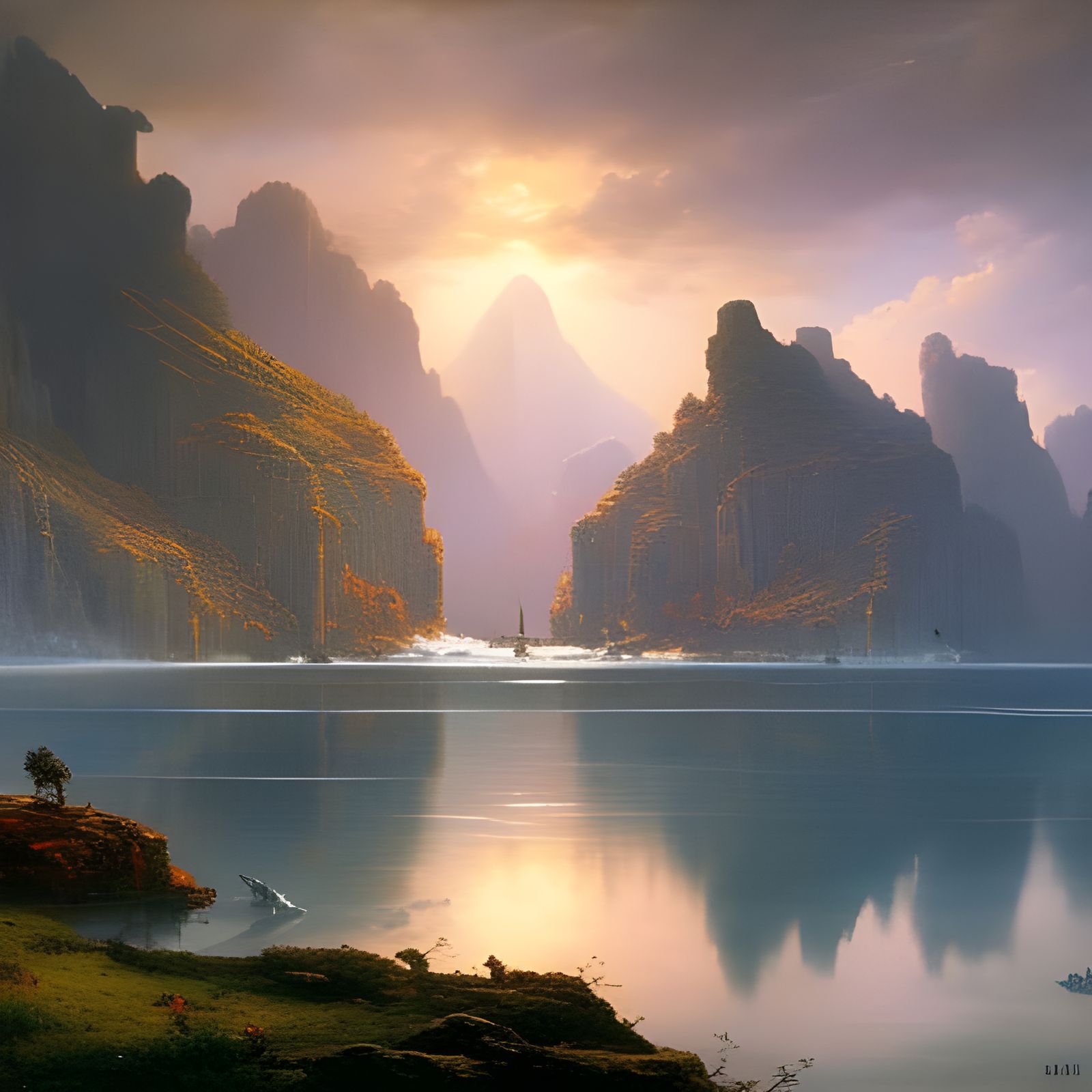 Subaquatic World in Romanticism Style