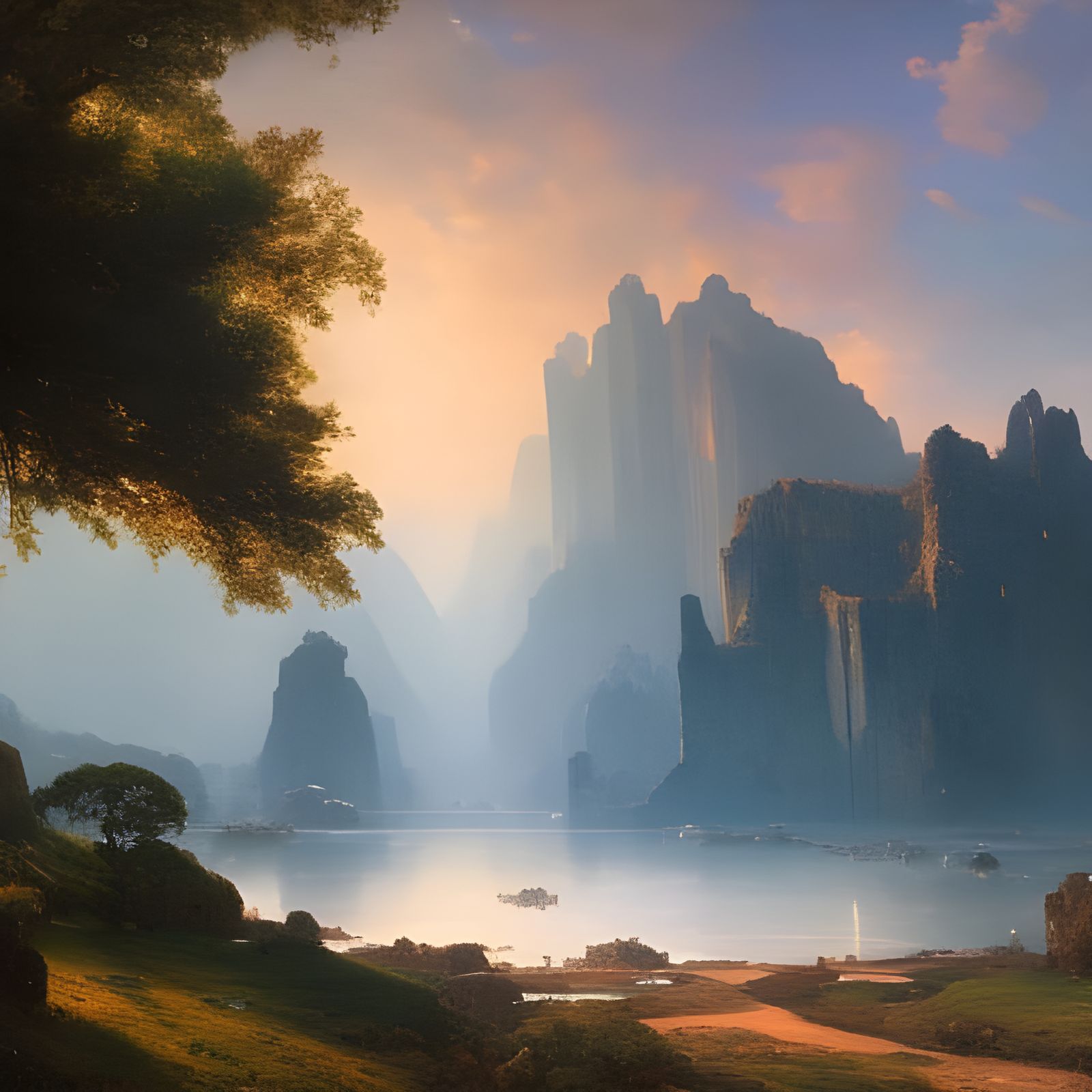 Subaquatic World Inspired by Realist Painting