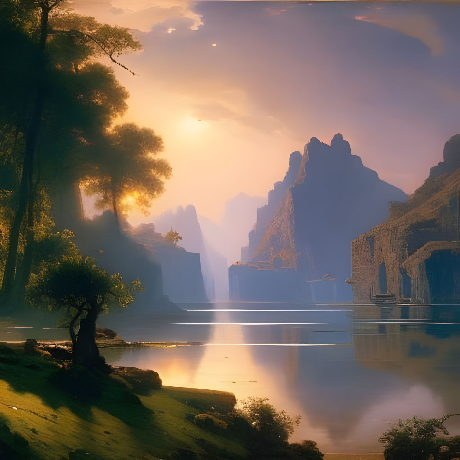 Subaquatic World in Realistic Style