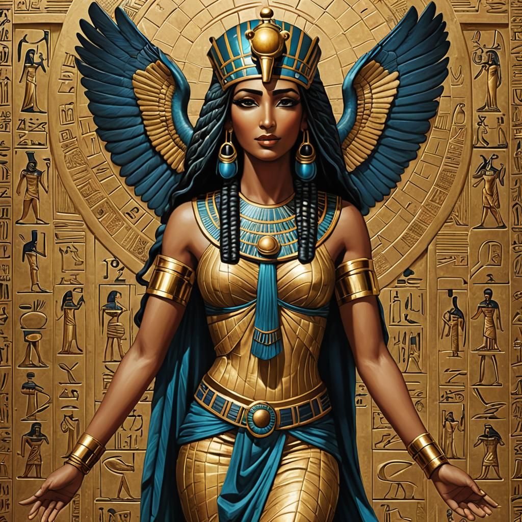AI Rendition of Egyptian Goddess Isis