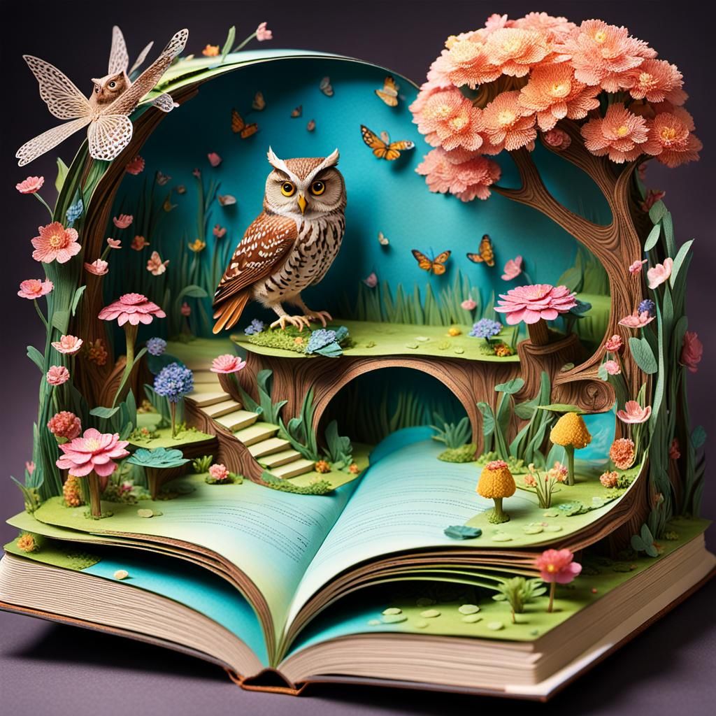Owl pop up book🦉📖