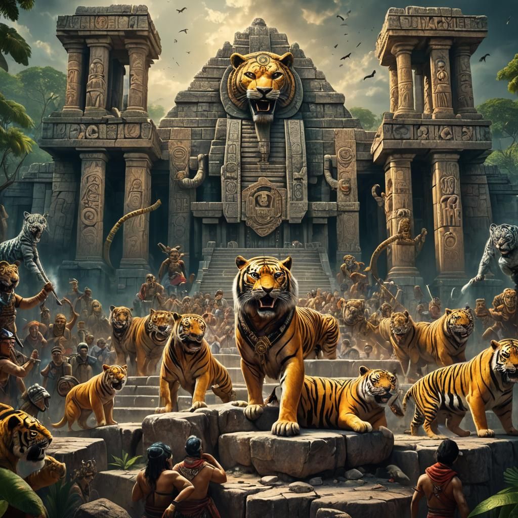 Rock Concert with Animal Musicians at Chichen Itza